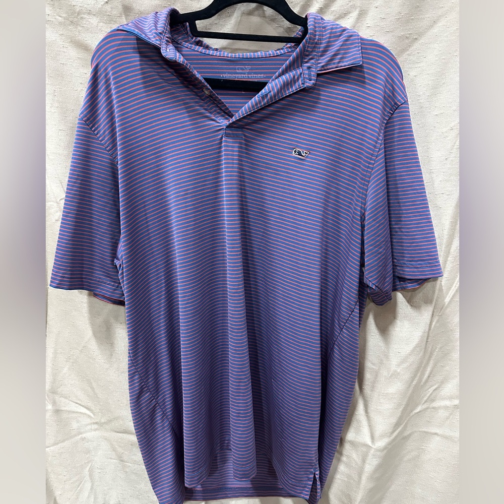 Vineyard Vines Purple Polo Shirt Classic Casual Fit
